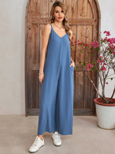 Sexy V-neck Suspender Backless Culottes