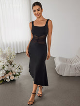 Sexy Backless Irregular Midi Dress