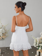 Lace Suspender Hips Mini Dress