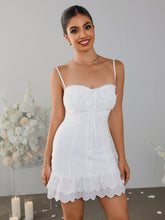 Lace Suspender Hips Mini Dress