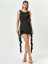 Ruffle Cascade Mini Dress