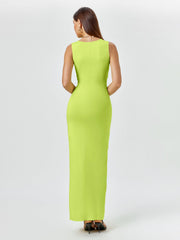Twist Front Maxi Dress