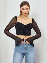 Sheer Elegance Cropped Top