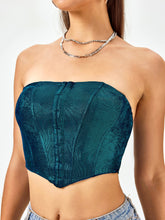 Enchanted Teal Knit Corset Top