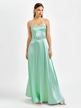 A-Line Satin Gown Dress