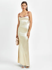 Elegance Satin Evening Gown Dress