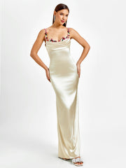 Elegance Satin Evening Gown Dress