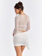 Lace Illusion Dress