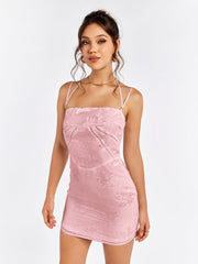 Embroidered Mini Dress