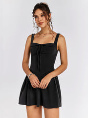 Tie-Front Skater Dress