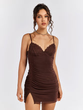 Lace-Trim Mini Dress