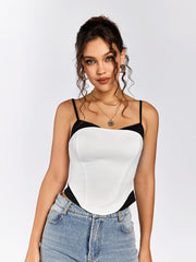 Monochrome Corset Top