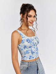Lace-Up Corset Top