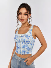 Lace-Up Corset Top