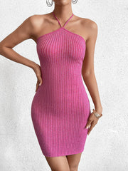 Halterneck Temperament Sexy Backless Dress