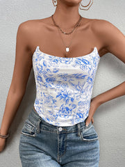 Fashion Print Tube Top