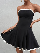 Sexy Backless Ruched Bandeau Mini Dress