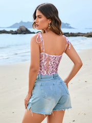 Summer Pure Lust Sexy Lace Small Camisole Top