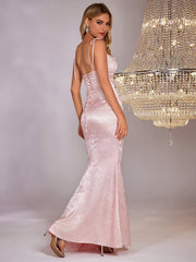 Blossom Satin Gown Dress