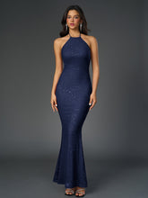 Sexy Sparkly Sleeveless Backless Ruched Bodycon Maxi Dress