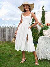 Sexy Sleeveless Solid Backless Slip Corset Midi Dress