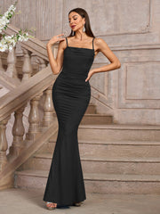 Ruched Corset Maxi Formal Dress
