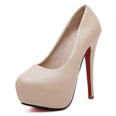 Stiletto Platform Closed Toe Women's Prom Heels
