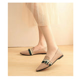 PU Closed Toe Pointed Toe Flats