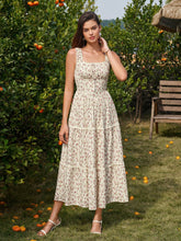 Tie Front Lace Trim Ruched Floral Print Dress