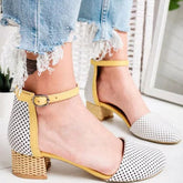Polka Dot Round Cap-toe Dance Shoes