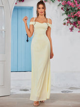 Ethereal Shoulder Ties Maxi Dress