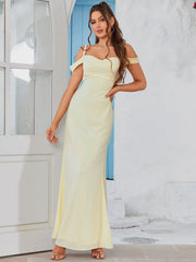 Ethereal Shoulder Ties Maxi Dress