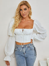 Bell Sleeve Crop Top