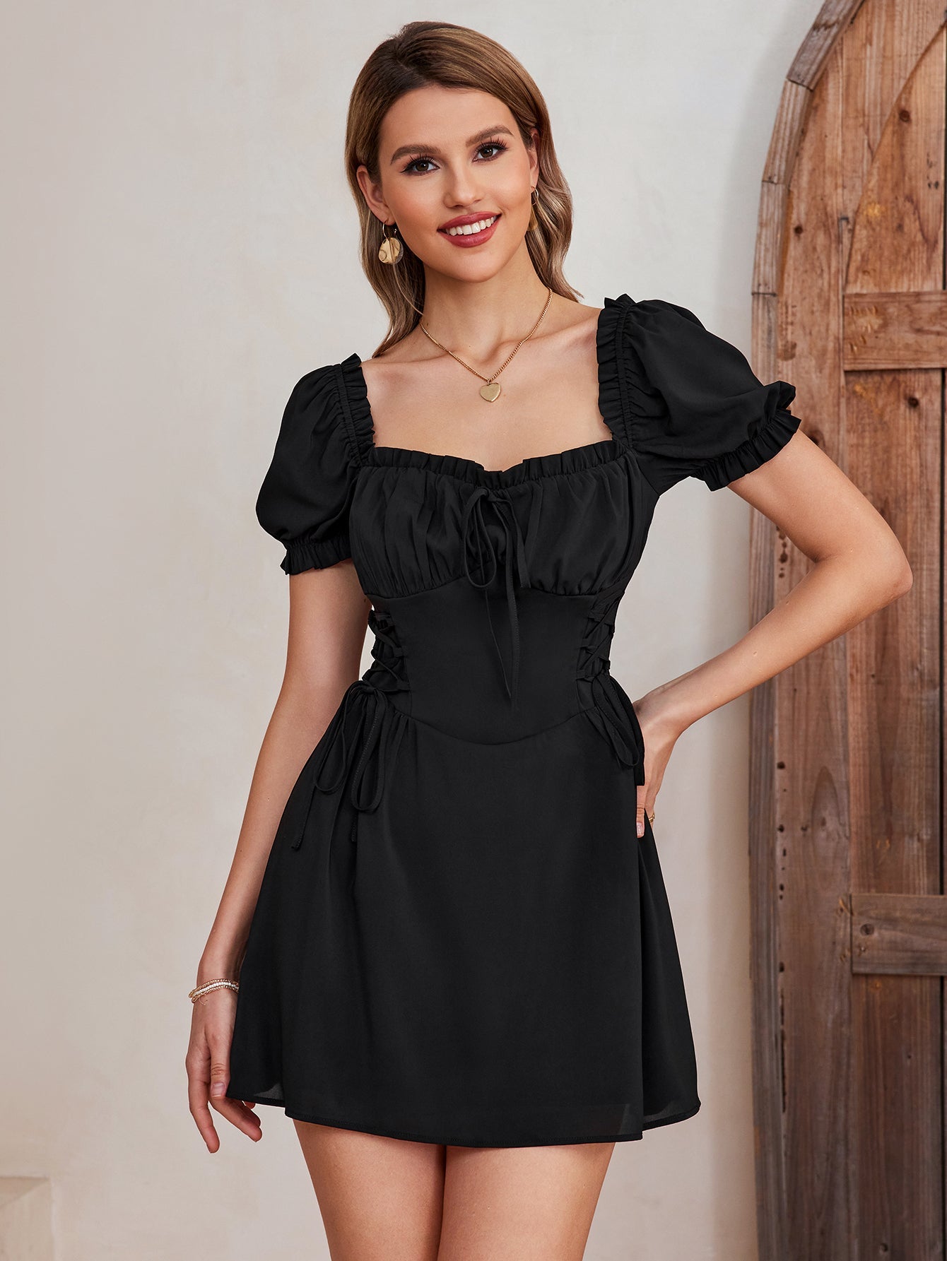 Off-Shoulder Skater Dress