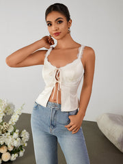 Sexy Lace Strappy Mini Top