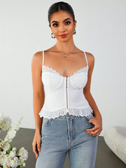 Lace Stitched Top