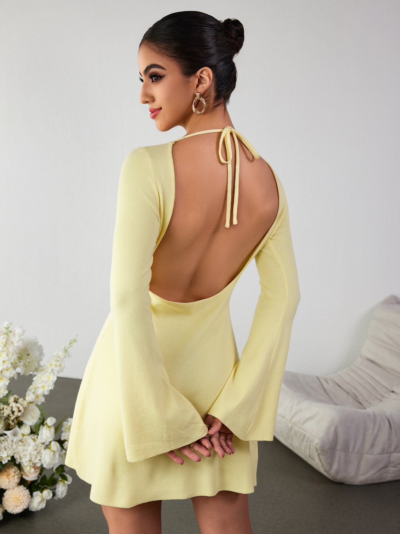 Slim Sexy Solid Color Dress