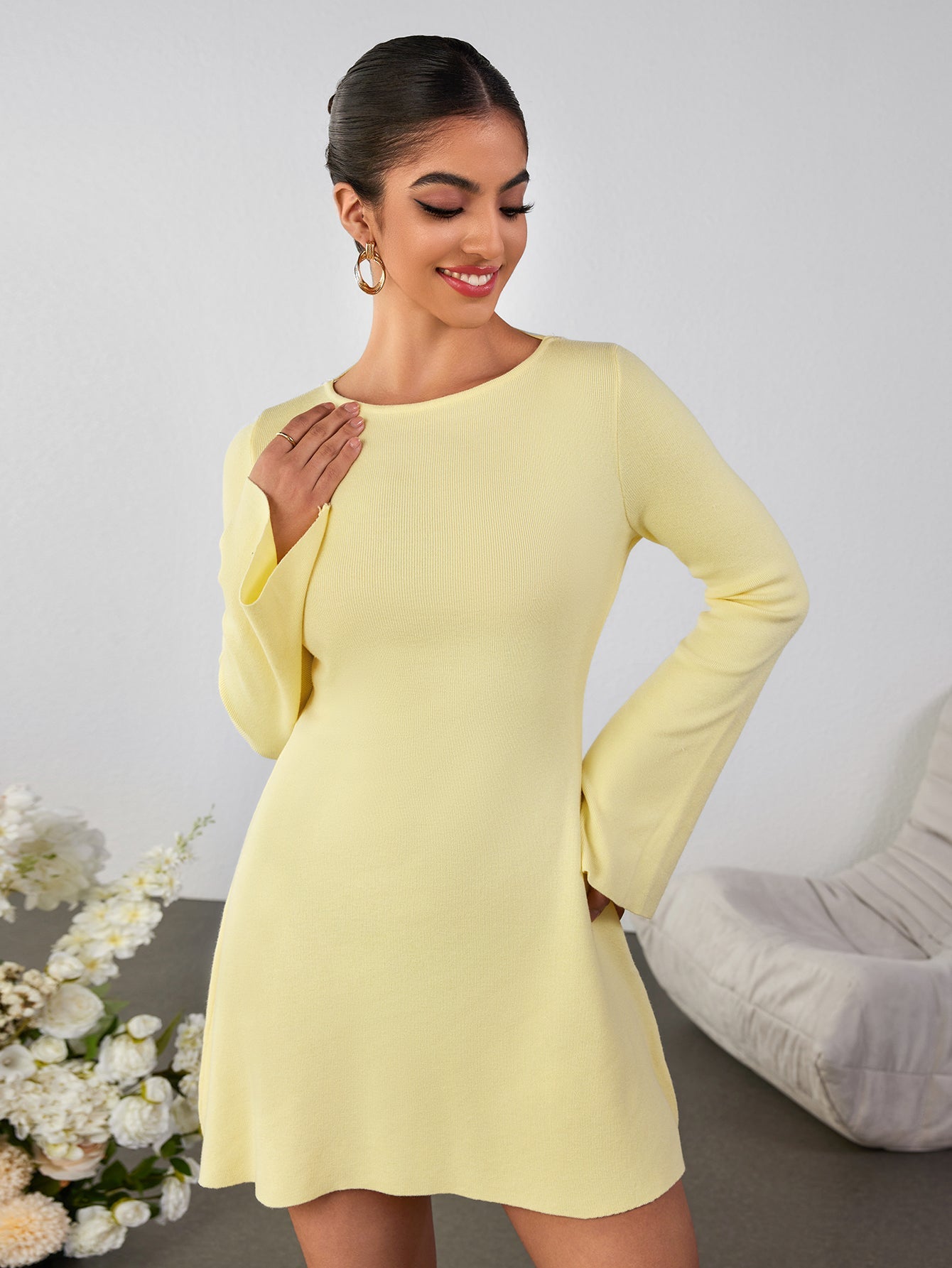 Slim Sexy Solid Color Dress