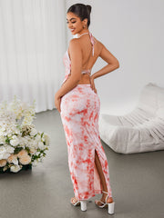 Cropped Printed Top & Bodycon Skirt