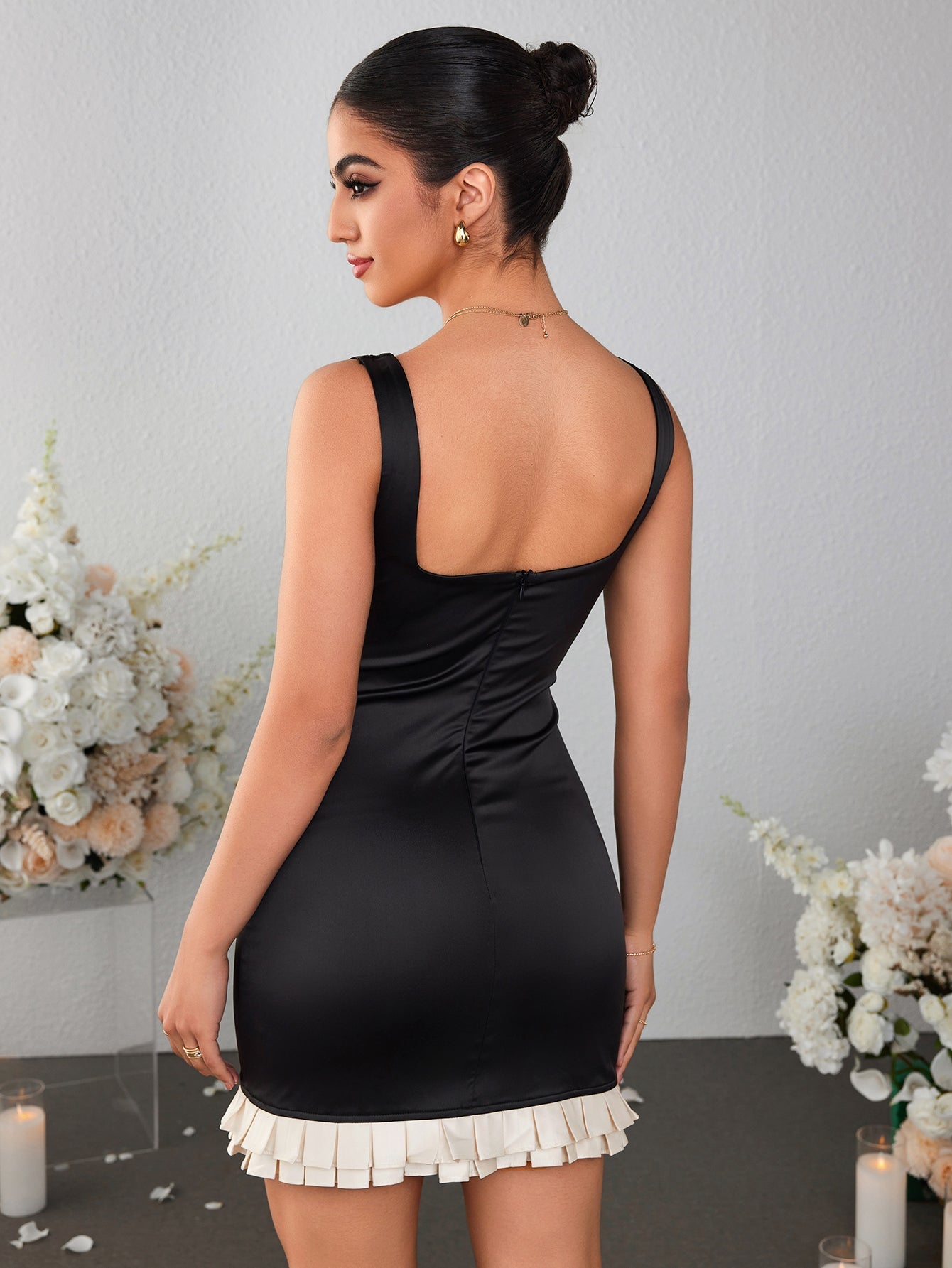 Sexy Satin Bodycon Dress