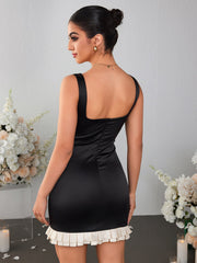 Sexy Satin Bodycon Dress