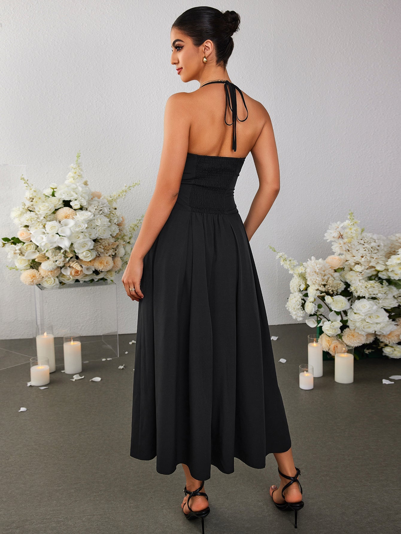 Suspender Sexy Midi Dress