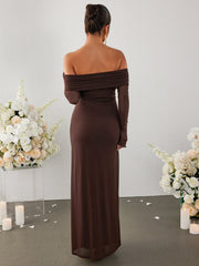 Temperament Slim-Fitting Mesh Strapless Dress