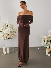 Temperament Slim-Fitting Mesh Strapless Dress
