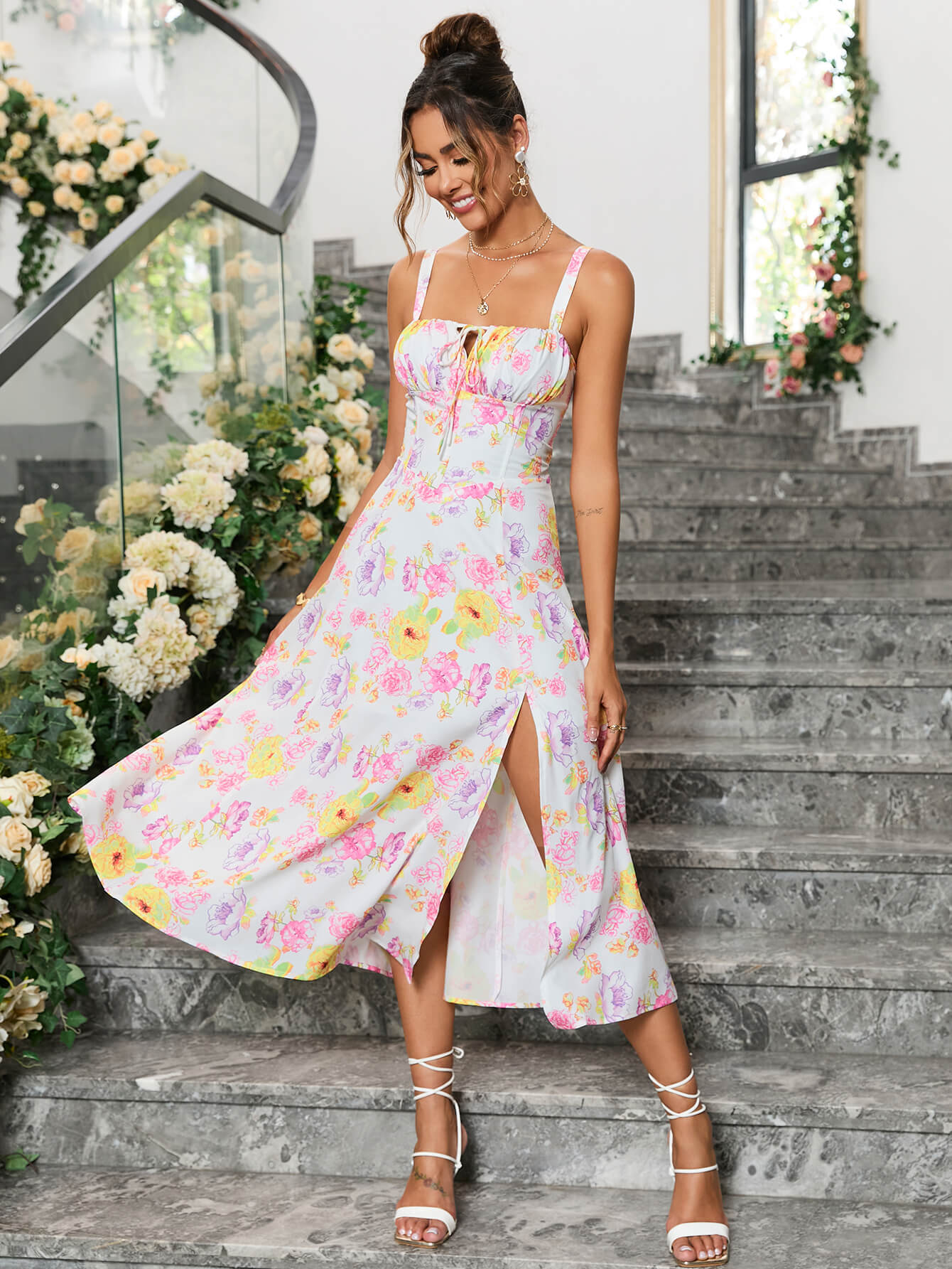 Floral Flowy Sun Dress