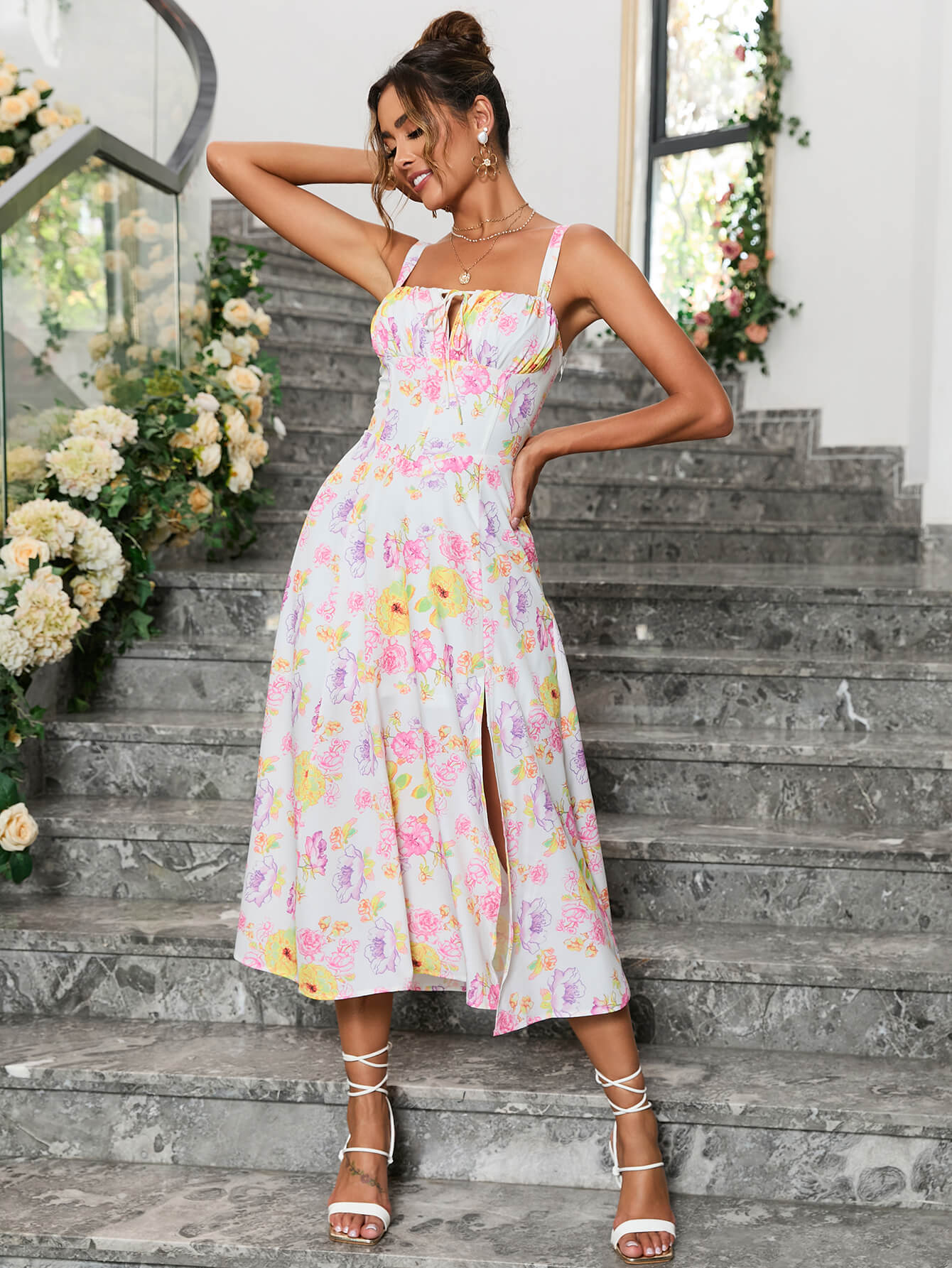 Floral Flowy Sun Dress