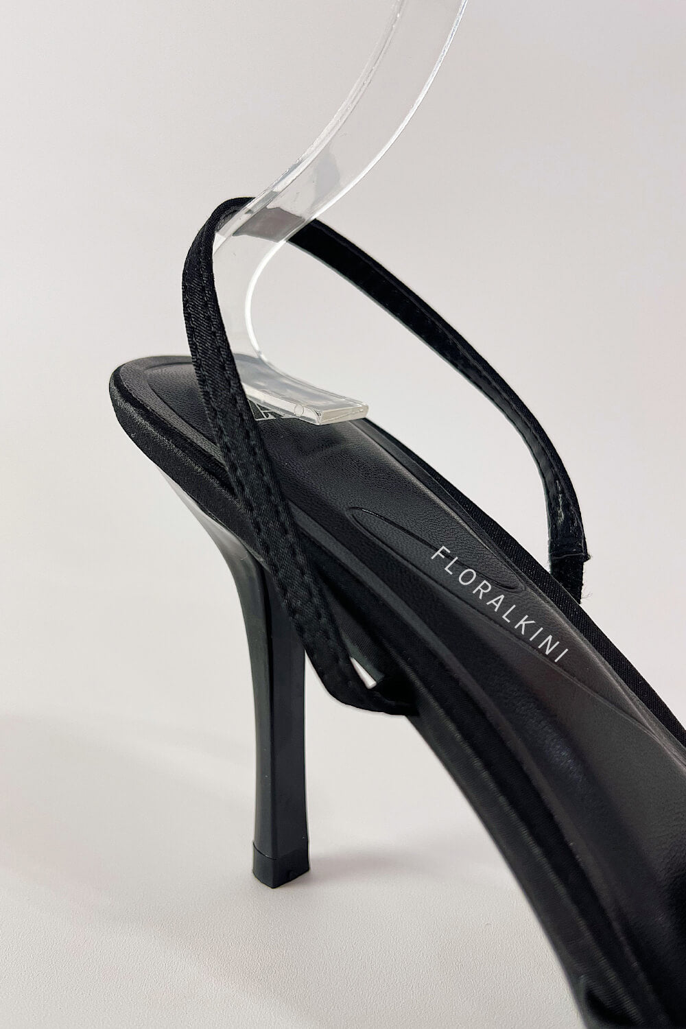 Bow Satin Pointed Toe Slingback Stiletto Heels