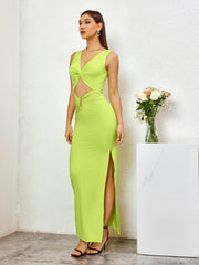 Twist Front Maxi Dress
