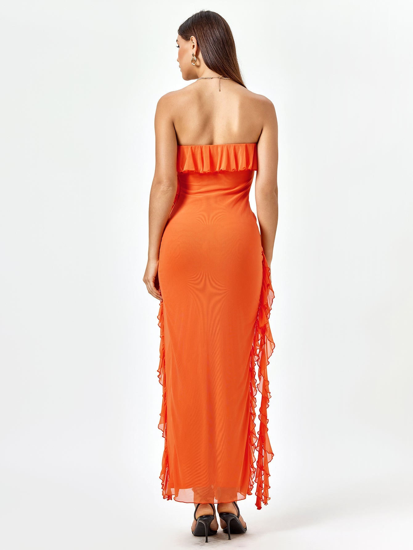 Sunset Flamenco Ruffle Dress