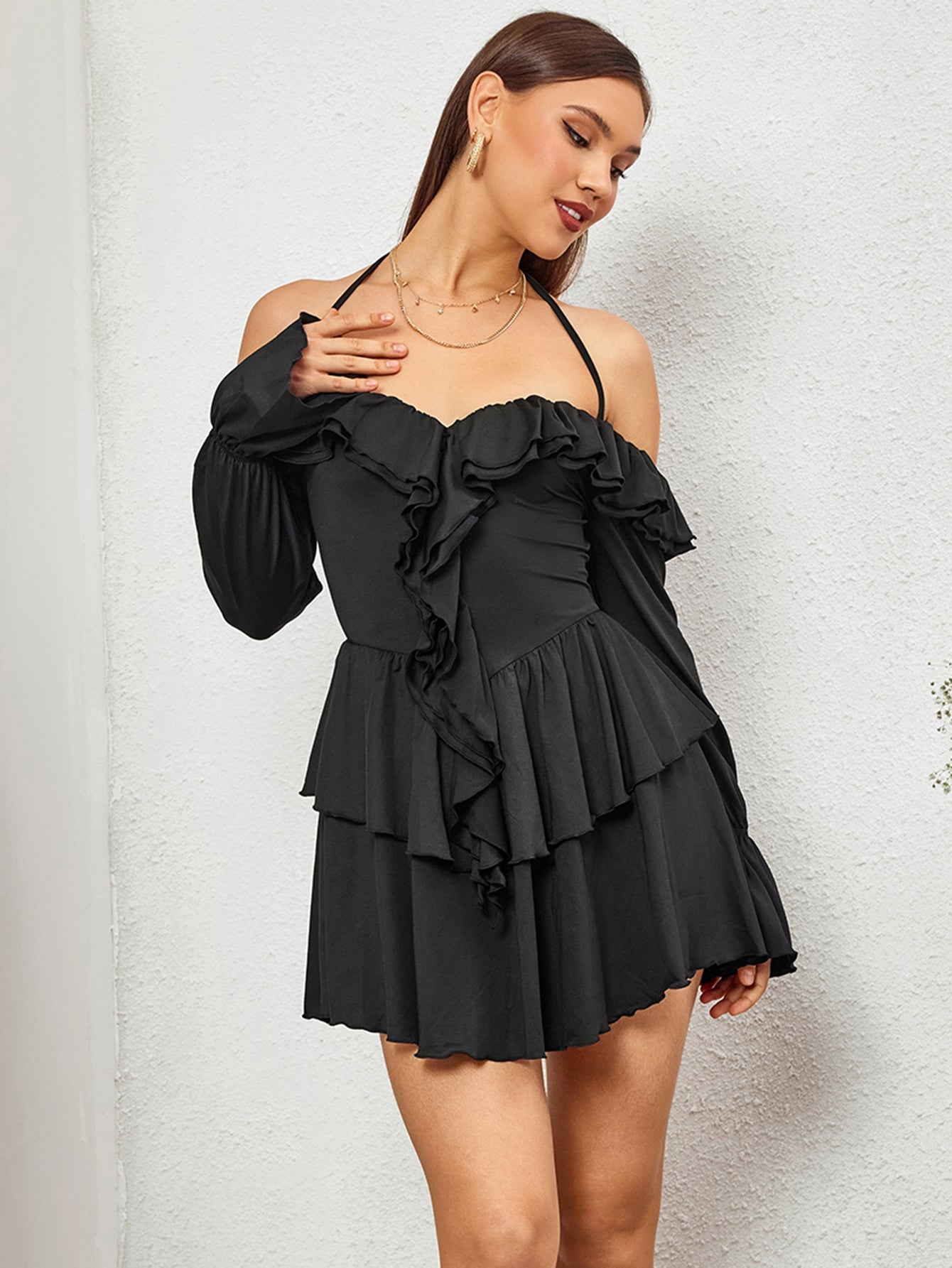 Ruffle Romance Mini Dress
